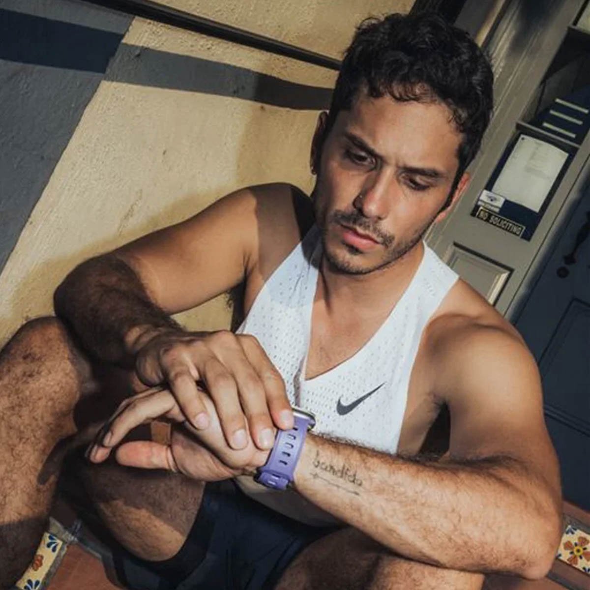 Nomad Apple Watch Silicone Tempo Strap (Purple)