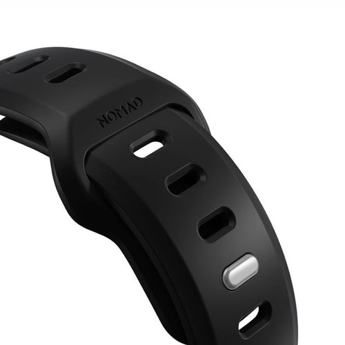 Nomad Apple Watch siliconen Tempo bandje (zwart)