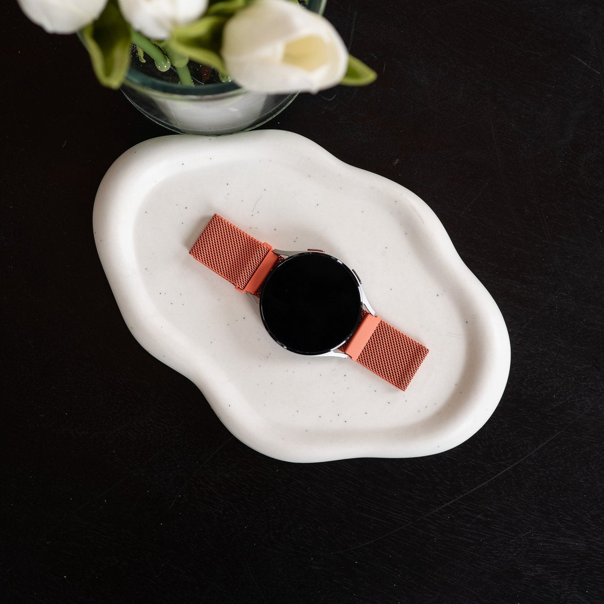 Samsung Galaxy Watch 6 - 40mm Milanese-Armband (Orange)