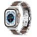 Apple Watch Ultra Steel/Wood Strap (Silver/Brown)