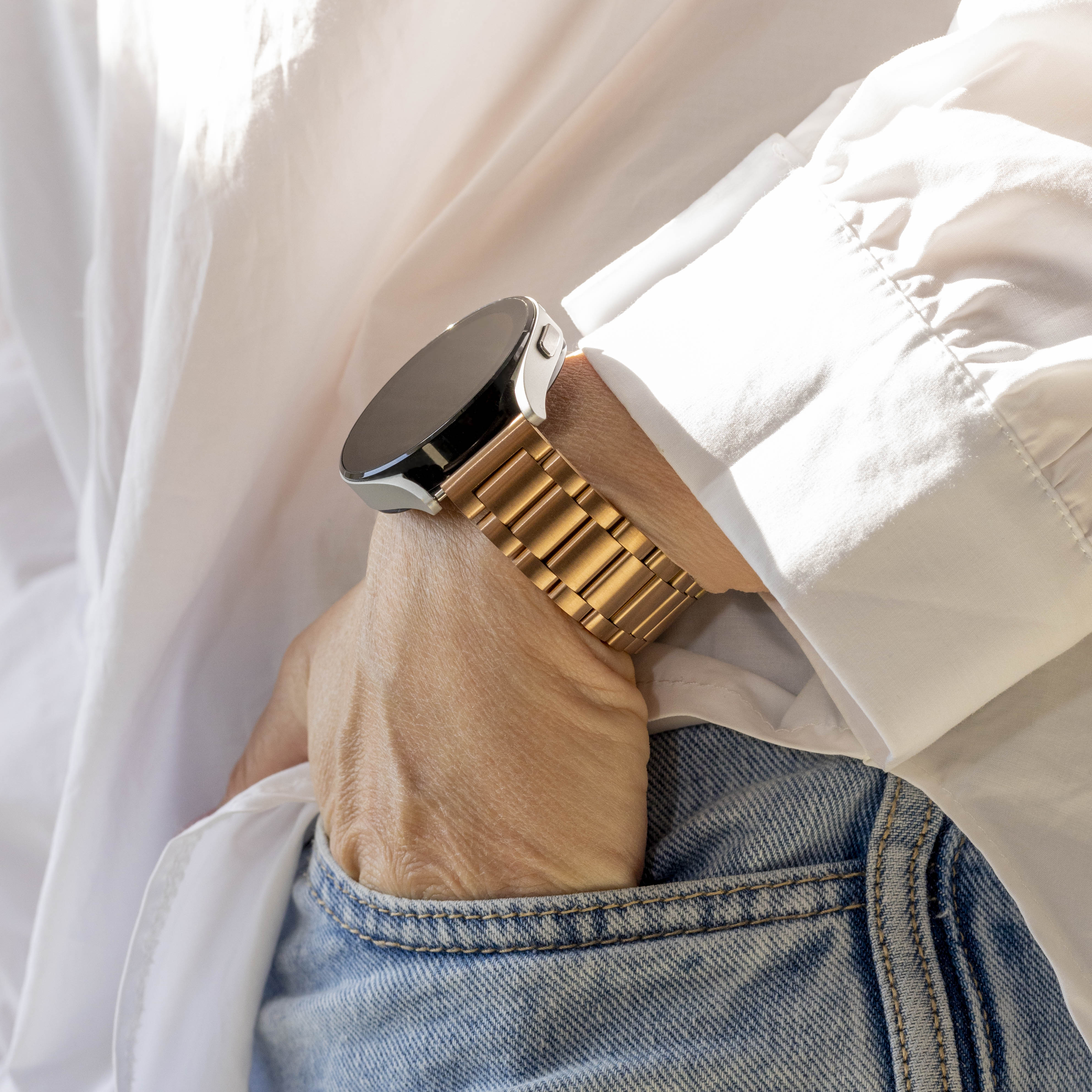 Fossil Gen 4 Venture (HR) Stahlarmband (Roségold)