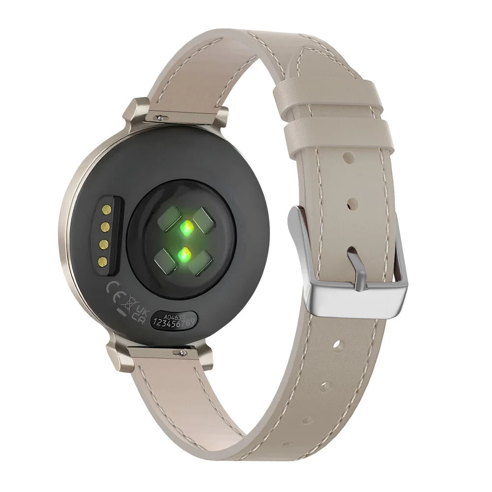 Correa reloj cuero 14mm - universal (beige)