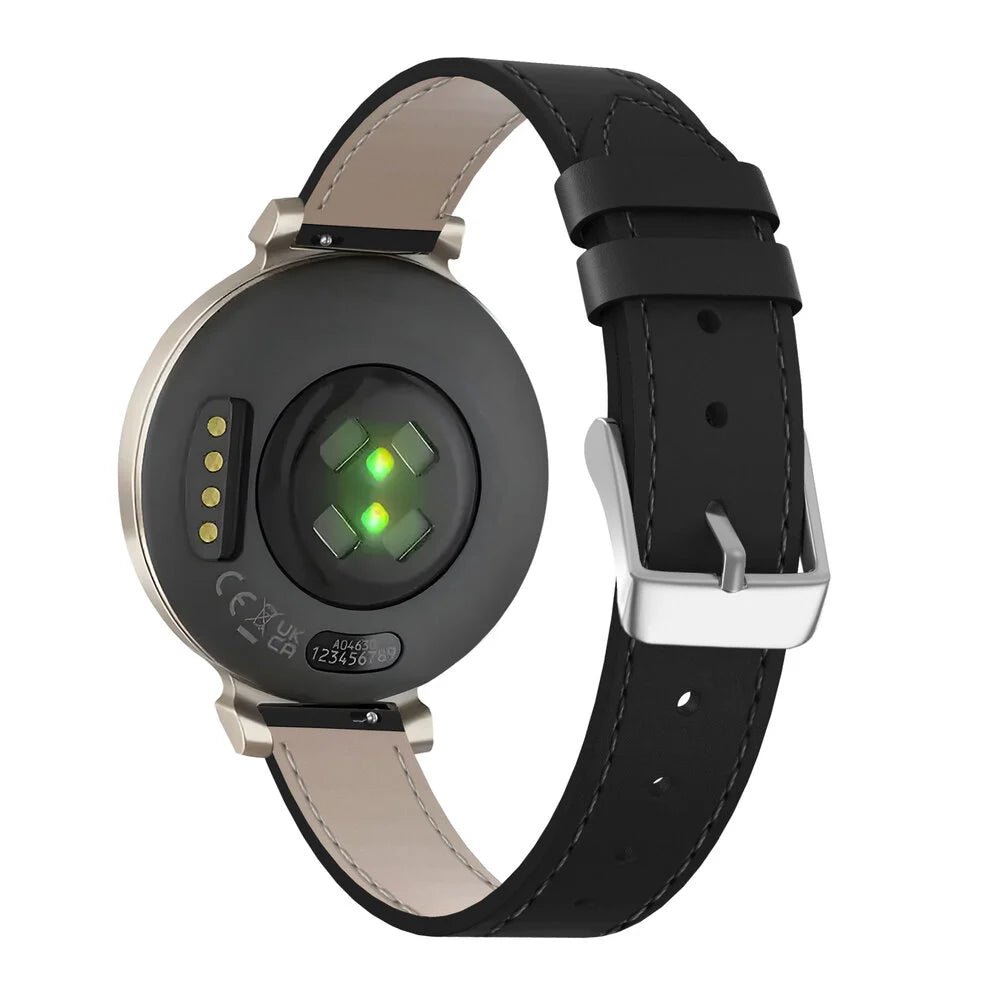 Correa reloj cuero 14mm - universal (negro)