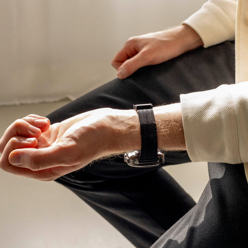 Samsung Galaxy Watch Ultra roestvrij stalen band (zwart)