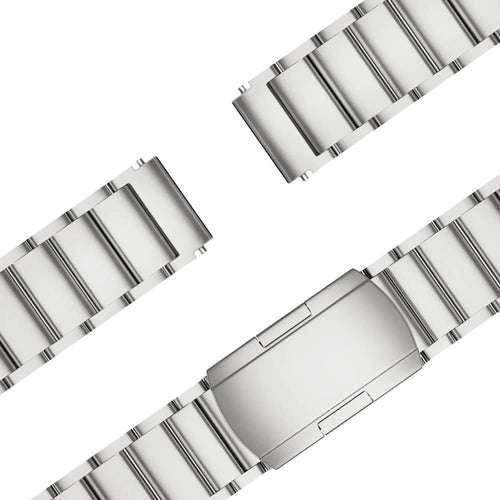 Bandz Garmin Vivoactive 4s titanium schakel band (zilver)