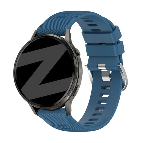 Bandz Garmin Forerunner 265s Silikonarmband 'Deluxe' (Blau)