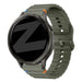 Bandz Garmin Forerunner 265s Silicone Strap 'Wave' (Army Green)