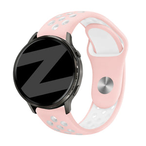Bandz Garmin Forerunner 70 Sportarmband 'Deluxe' (Rosa/Weiß)