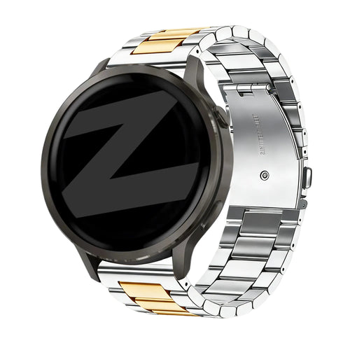 Bandz Bracelet acier 'Classic' Garmin Forerunner 265s (argent/or)