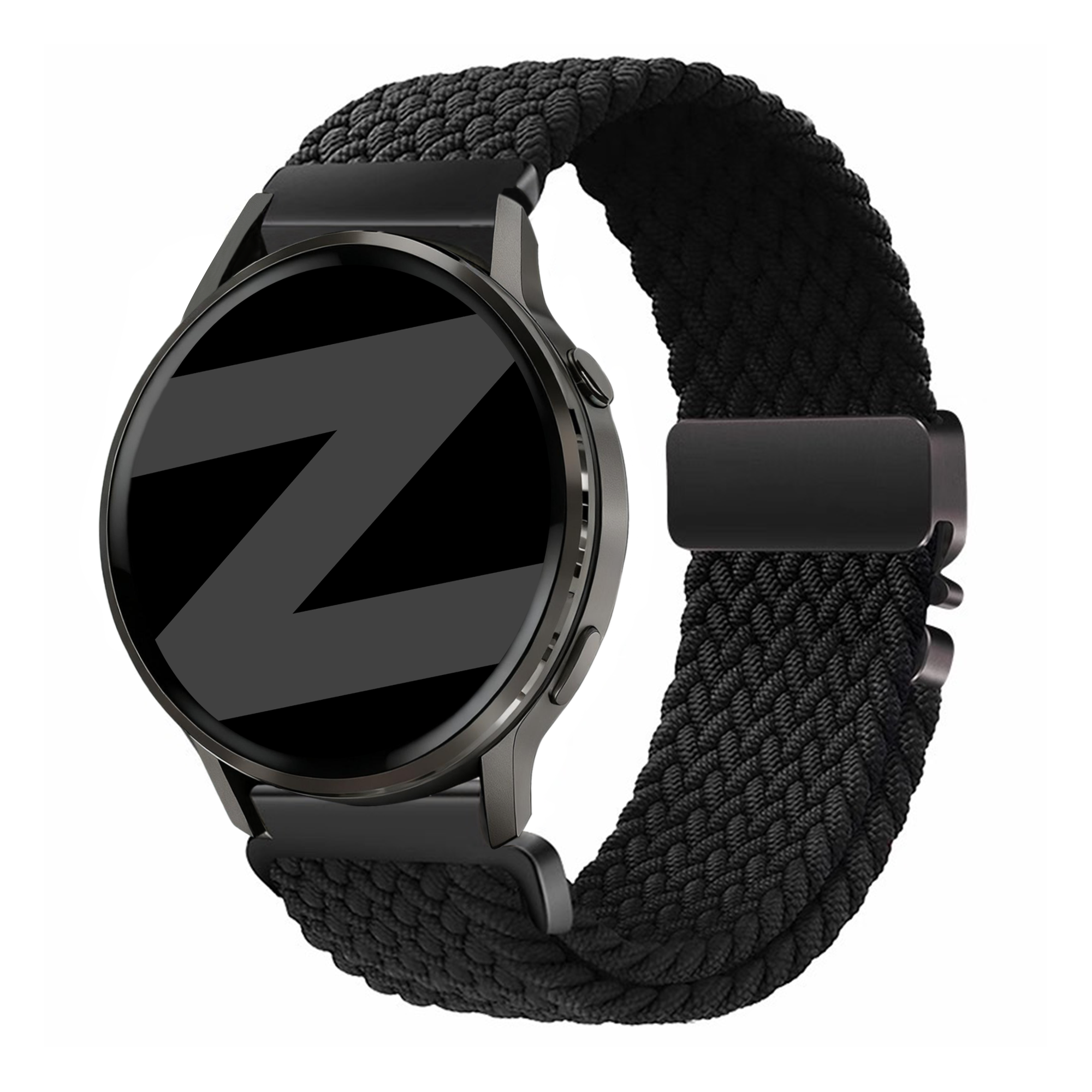 Bandz Garmin Vivoactive 4s Braided Strap 'Parachute' (Black)