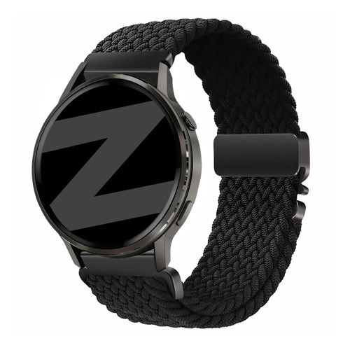 Bandz Garmin Forerunner 265s Braided Strap 'Parachute' (Black)