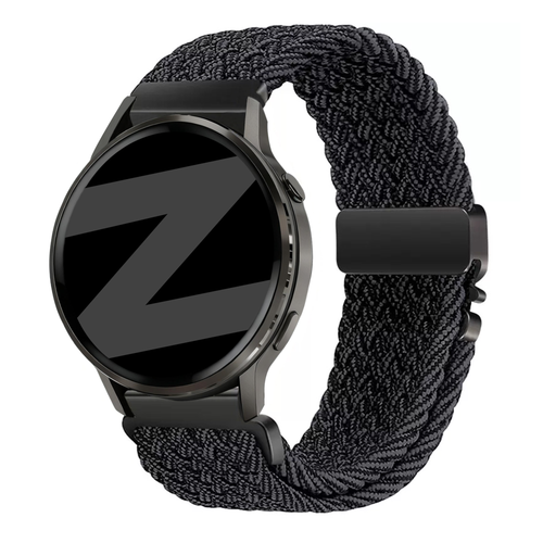 Bandz Bracelet tressé 'Parachute' Garmin Venu 2 (graphite)