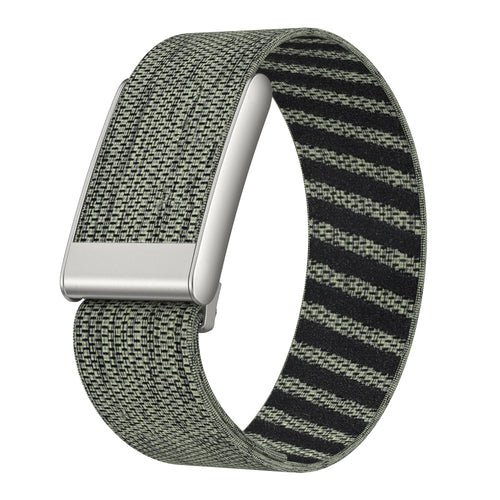 Bracelet nylon compatible avec Whoop MG (gris-vert)