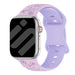 Apple Watch Flower Silikonarmband (Flieder/Lila)