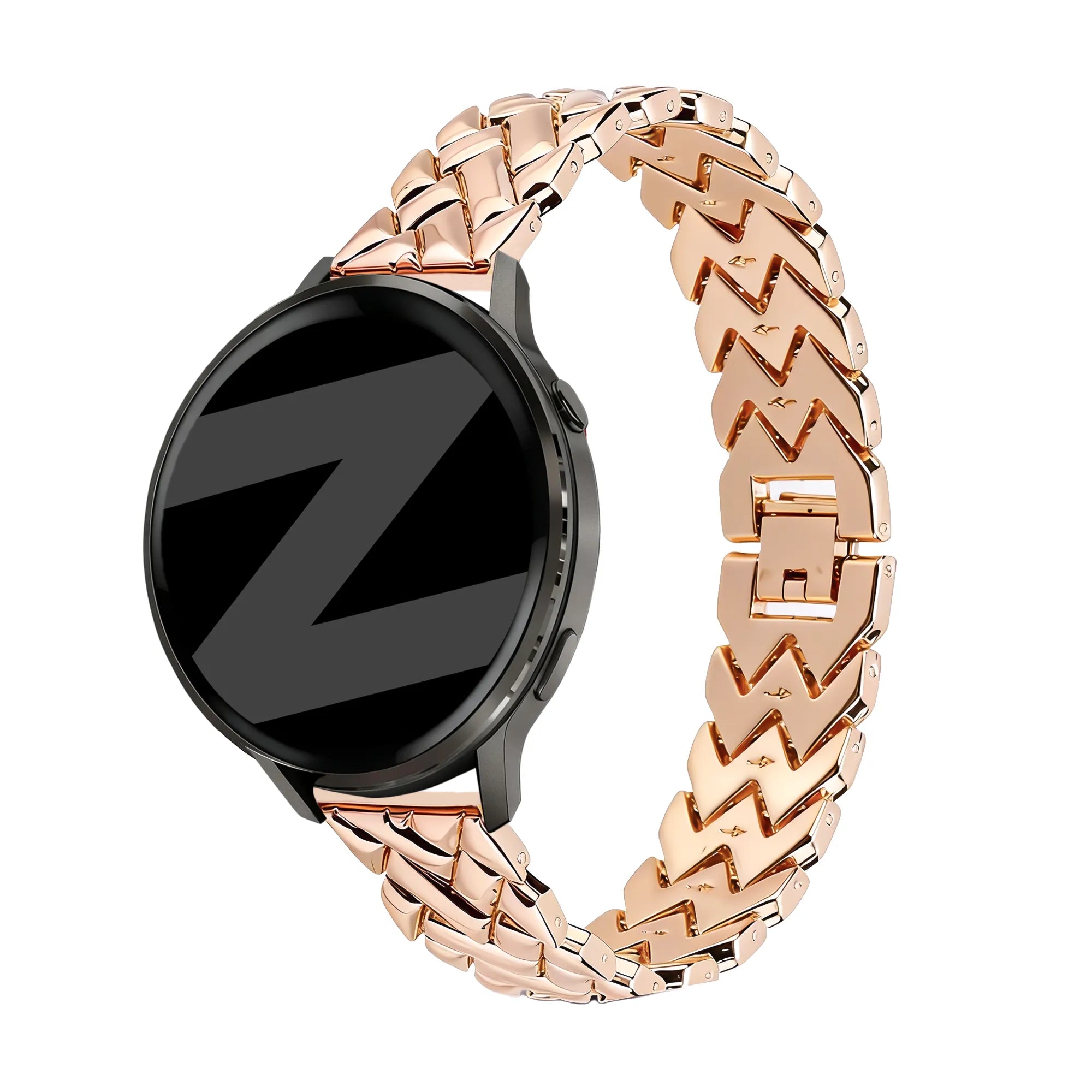 Bandz Garmin Forerunner 255s Metal Strap 'V-Type' (Rose Gold)