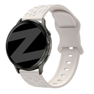 Bandz Garmin Forerunner 265s siliconen band 'Leopard' (sterrenlicht)