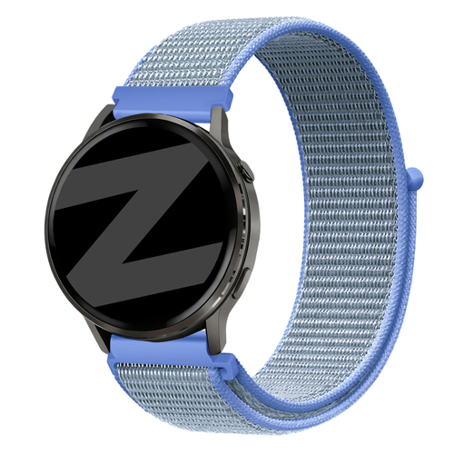 Bandz Garmin Forerunner 570 - 47mm Nylon Loop Strap (Light Blue)