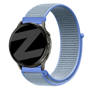 Bandz Garmin Forerunner 70 Nylon Loop Armband (Hellblau)
