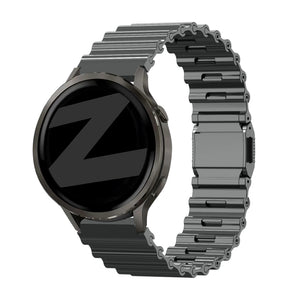 Bandz Garmin Venu 3 Premium Steel Strap 'Ocean' (Titanium Grey)