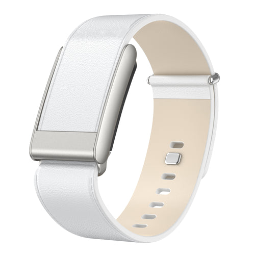 Correa cuero compatible con Whoop 5.0 (blanco)