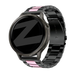 Bandz Garmin Venu 2s Steel Strap 'Classic' (Black/Pink)