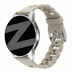 Bandz Bracelet silicone 'Chaînes' Amazfit Bip 3 Pro (gris clair)