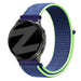 Bandz Garmin Forerunner 70 Nylon Loop Armband (Blau/Limette)