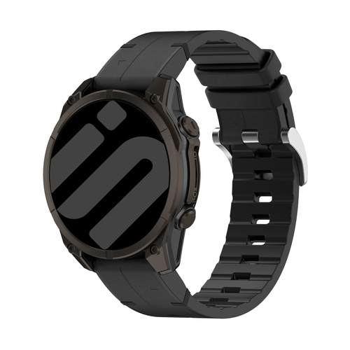 Garmin Fenix 5 / 6 Leather Hybrid Strap (Black)