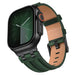 Apple Watch Solid Leather Strap (Dark Green)
