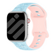 Apple Watch Flower Silicone Strap (Blue/Pink)