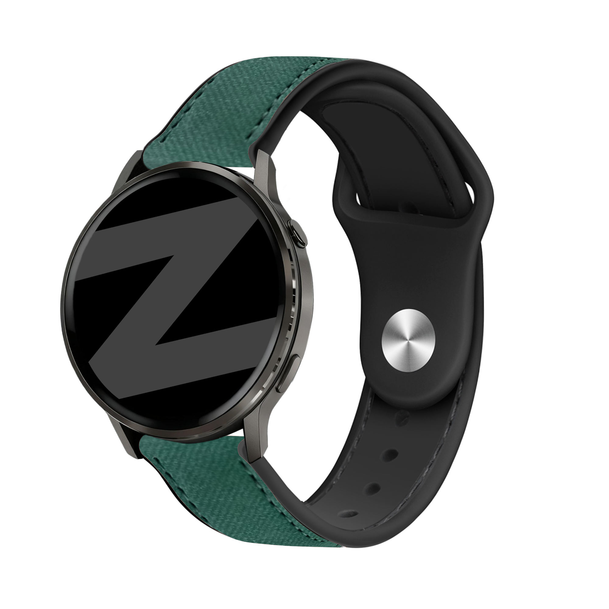 Bandz Garmin Approach J1 Leather Strap 'Hybrid' (Green)