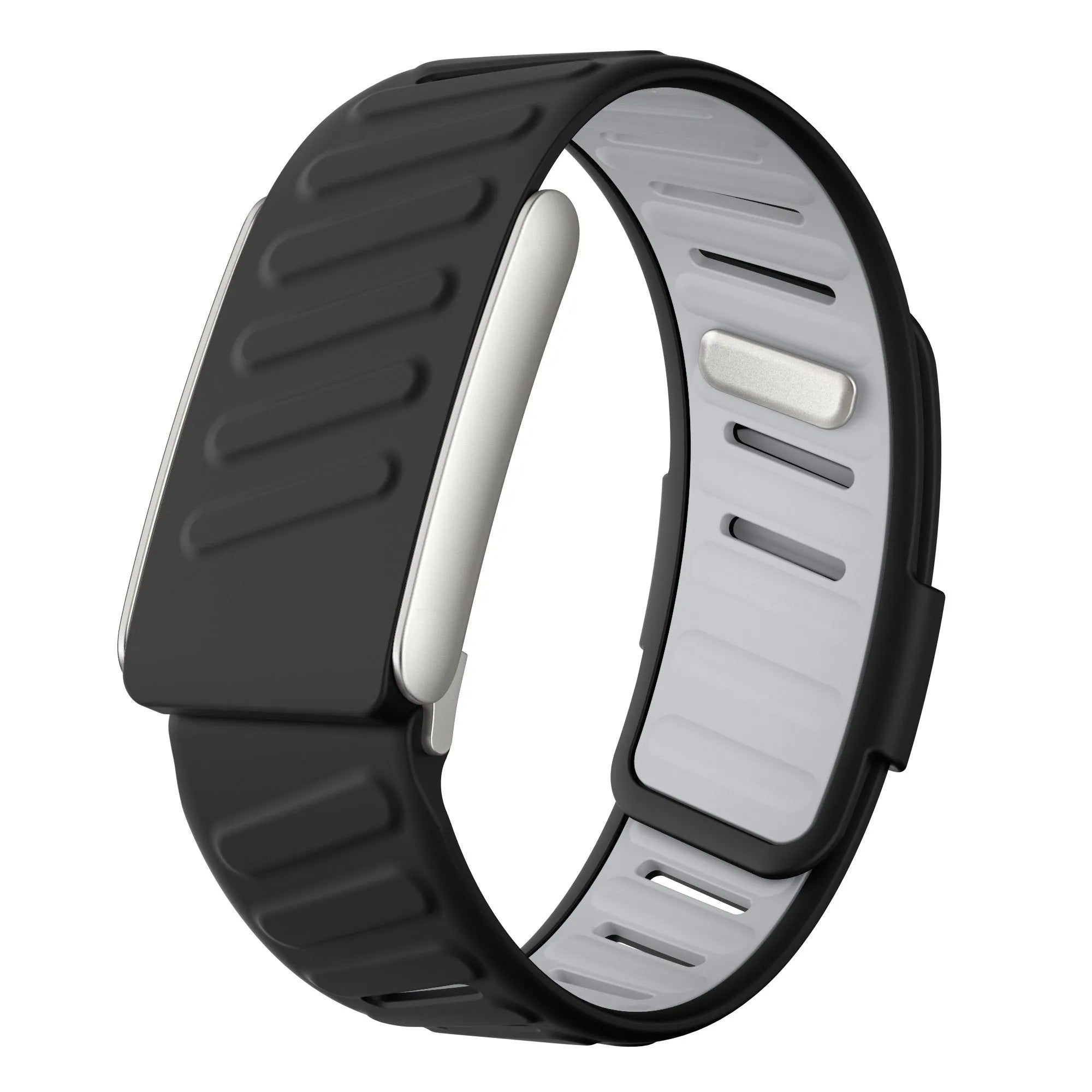 Correa deportiva compatible con Whoop 5.0 (negro/gris)