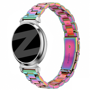Bandz Pebble Round 2 - 14mm stalen band 'Classic' (regenboog)
