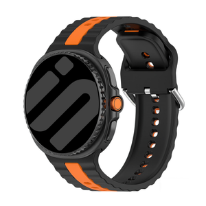 Samsung Galaxy Watch 8 Classic dual sport band (zwart/oranje)