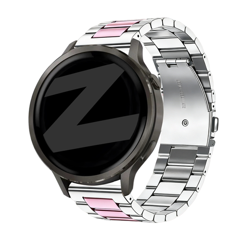 Bandz Garmin Approach S12 Stahlarmband 'Classic' (Silber/Rosa)