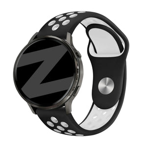 Bandz Garmin Forerunner 70 Sportarmband 'Deluxe' (Schwarz/Weiß)