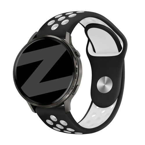 Bandz Garmin Forerunner 70 Sportarmband 'Deluxe' (Schwarz/Weiß)