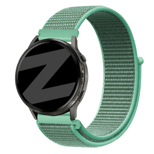 Bandz Garmin Forerunner 70 Nylon Loop Armband (Mintgrün)
