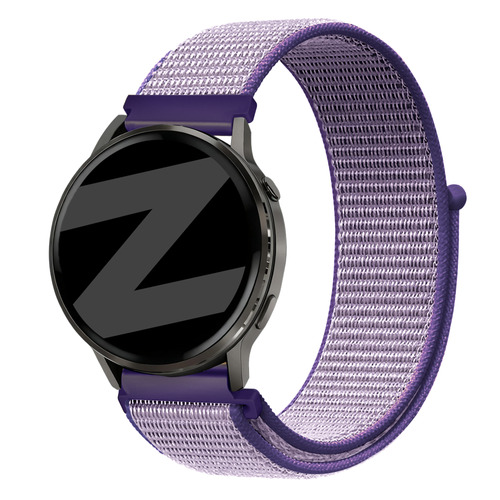 Bandz Garmin Forerunner 570 - 42mm Nylon Loop Strap (Blue)