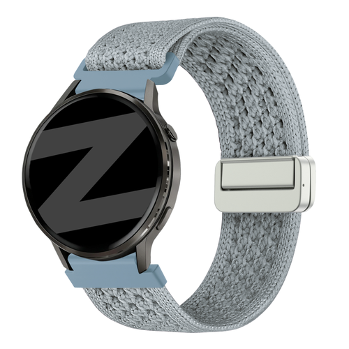 Bandz Oozoo Smartwatch 20mm Vintage Nylon Strap (Light Blue)