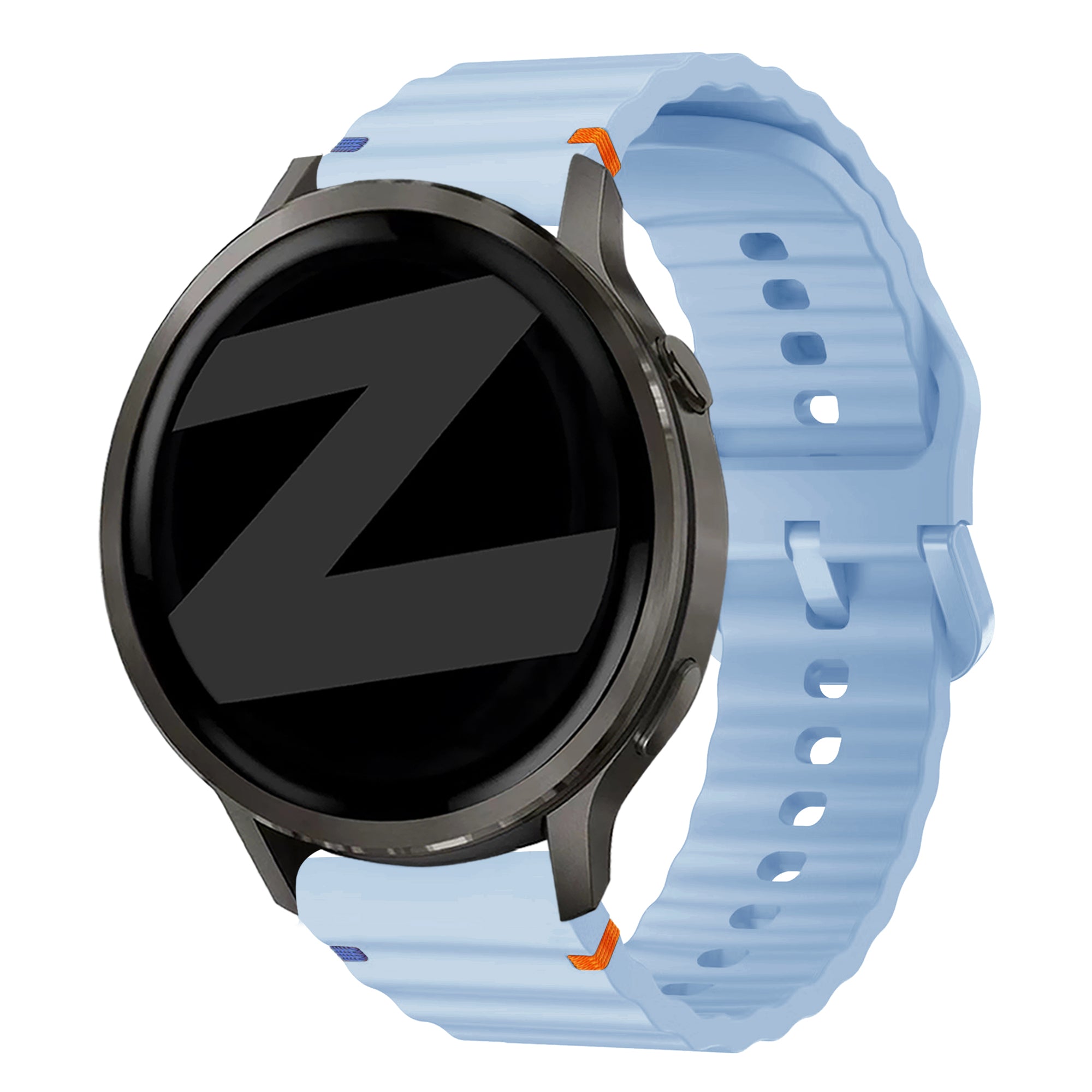 Bandz Garmin Forerunner 265s Silicone Strap 'Wave' (Light Blue)