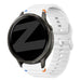 Bandz Bracelet silicone ondulé Garmin Venu 2 (blanc)