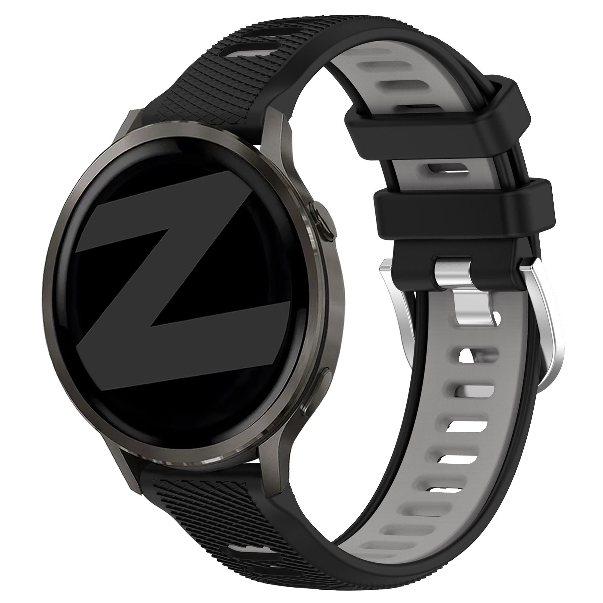 Bandz Bracelet sport avec boucle Garmin Venu 2s (noir/gris)