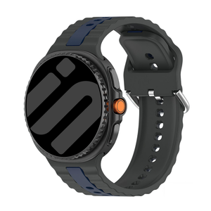 Bracelet sport duo Samsung Galaxy Watch 8 - 44mm (gris foncé/bleu)