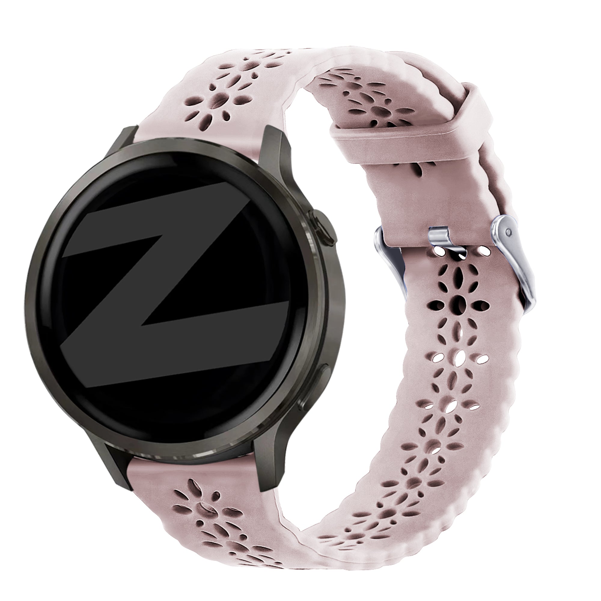 Bandz Garmin Forerunner 645 Silicone Strap 'Lace' (Pink)