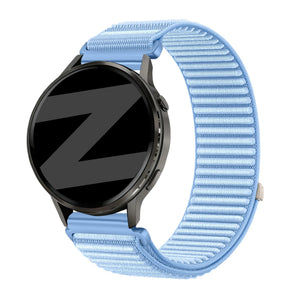 Bandz Garmin Forerunner 265s Nylonarmband 'Wave' (Hellblau)