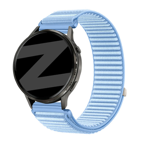Bandz Garmin Forerunner 265s Nylonarmband 'Wave' (Hellblau)