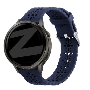 Bandz Garmin Bounce 2 Silicone Strap 'Lace' (Dark Blue)