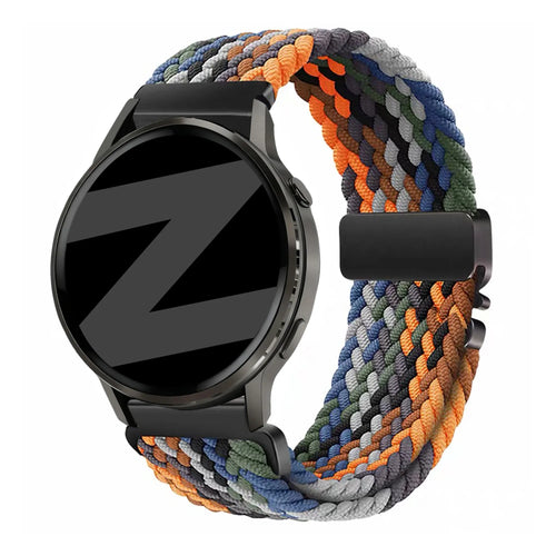 Bandz Garmin Forerunner 265s gevlochten band 'Parachute' (multicolour)