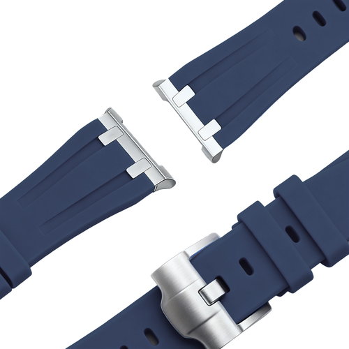 Bandz Bracelet silicone 'Luxe Liquid' Samsung Galaxy Watch 8 Classic (bleu foncé)
